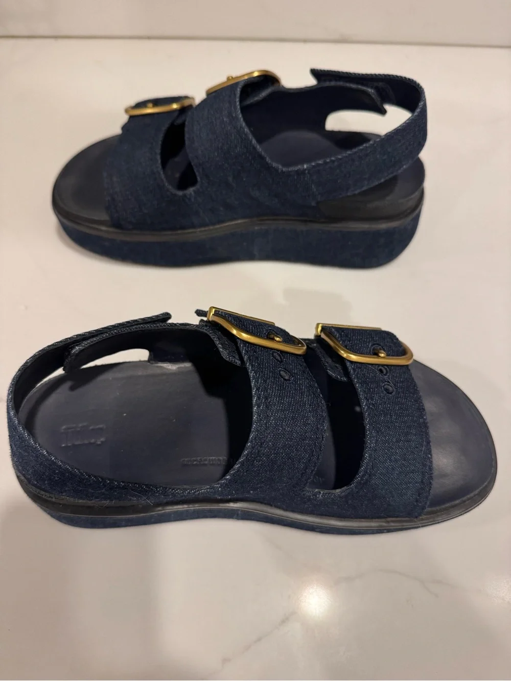 Fitflop Gen-FF Max Buckle Denim Back Strap Sandals